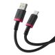 3. Baseus Dura USB-Typ-C-Kabel 60W 1m (Rot-Schwarz)