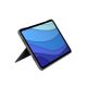 4. Logitech Combo Touch QWERTZ Deutscher Smart Connector Grau