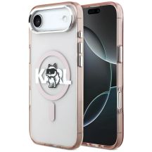 Karl Lagerfeld IML Choupette Sketch Logo MagSafe Hülle für iPhone 17 Air - Pink