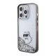 2. Karl Lagerfeld Liquid Glitter Choupette Hülle für iPhone 15 Pro Max – transparent