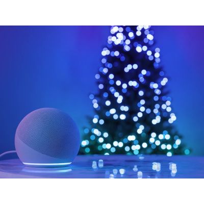7. Twinkly Strings – 750 RGB-Lichterkette, schwarzes Kabel, Steckertyp F