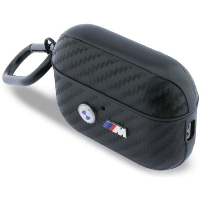 3. BMW Carbon-Metall-Logo-Hülle für AirPods Pro 3 – Schwarz