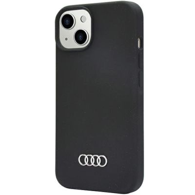 3. Audi Silikonhülle iPhone 14 6,1" schwarz/schwarz Hardcase AU-LSRIP14-Q3/D1-BK