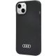 3. Audi Silikonhülle iPhone 14 6,1" schwarz/schwarz Hardcase AU-LSRIP14-Q3/D1-BK