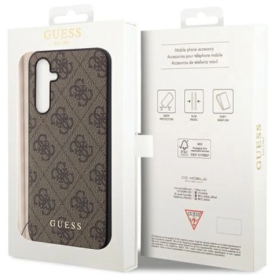 8. Guess GUHCS23FEGF4GBR S23 FE S711 braun/braunes Hardcase 4G Charms Collection