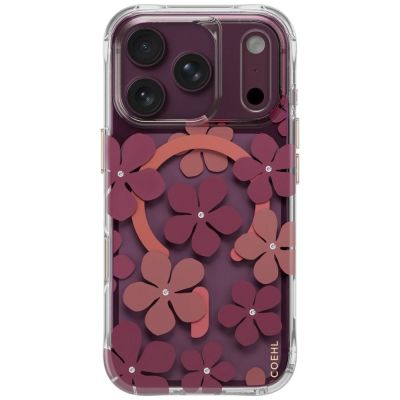 Uniq Coehl Mila Magnetische Ladehülle für iPhone 18 Pro / 17 Pro – Burgunderrot