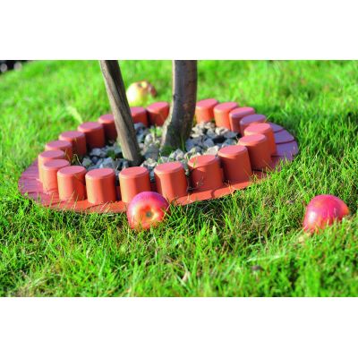 18. Garten-Palisaden-Rasenkanten 405 cm IPAL 7 TERRACOTTA