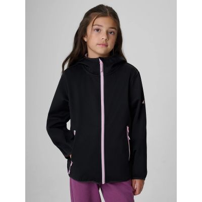 Softshelljacke mit winddichter Membran, Größe 5000, Mädchen, 4F 4FJRAW26TSOFF0738-20S