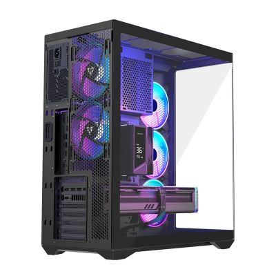 7. MODECOM VOLCANO SPACE XL ARGB FULL TOWER 5F SCHWARZES GEHÄUSE