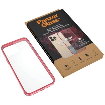 13. PanzerGlass ClearCase antibakterielle, in Militärqualität zertifizierte Hülle für iPhone 13 Pro Max – transparentes Rosa