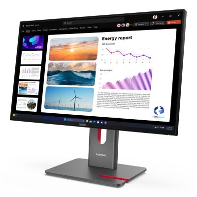 16. Lenovo ThinkVision P24q-40 Monitor, 23,8 Zoll, IPS-Display, 16:9-Seitenverhältnis, 120 Hz, 4 ms Reaktionszeit, 2560 x 1440 Pixel, 300 cd/m², HDMI-Anschluss, Rabenschwarz, 36 Monate Garantie