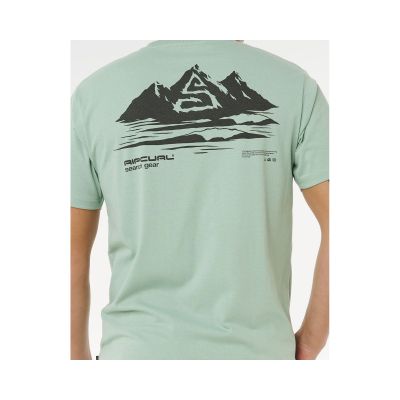 4. RIP CURL Vaporcool Search Peak Tee Grün