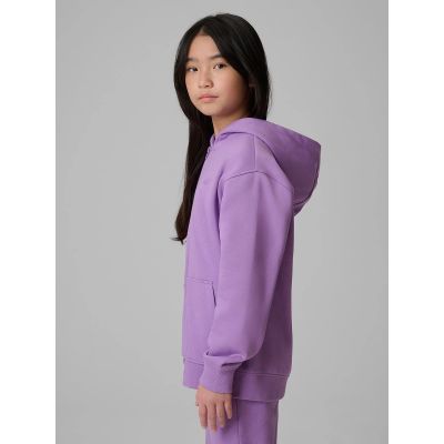 5. Lockerer Mädchen-Sweatshirt mit Kapuze 4F 4FJRSS26TSWSF2715-51S