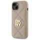 2. DKNY Quilted Stack Logo Hülle für iPhone 14 – Beige