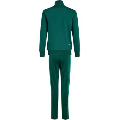 2. adidas Seasonal Essentials Tiberio 3-Streifen Kinder-Trainingsanzug Grün KT1665