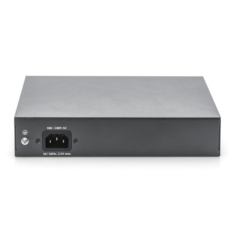 6. Digitus Unmanaged Desktop-Netzwerk-Switch, 8x RJ45 Gbit/s (davon 6x PoE) + 2x SFP, PoE++, max. 180 W