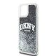 6. DKNY Liquid Glitter Big Logo Hülle für iPhone 15 / 14 / 13 - Schwarz