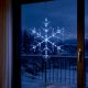 10. Schneeflocken-Dekorationsleuchte zum Aufhängen, 40 weiße LEDs