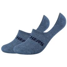 Skechers 2PPK Mesh Ventilation Footies Socken SK44008-5500 Blau 35-38