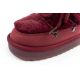 6. D.Franklin Damen Winter Schneestiefel, modisches Fellfutter, Burgund