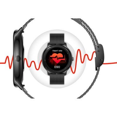 10. Damen-Smartwatch RUBICON RNBE66 Schwarz SMARUB124