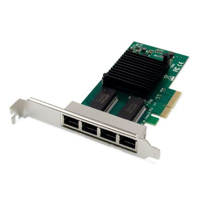 Digitus 4-Port Gigabit Ethernet-Netzwerkkarte, RJ45, PCI Express, Intel I350