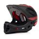 Meteor Lupus S Integral-Fahrradhelm 48-52 cm Schwarz/Rot