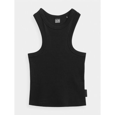 6. Damen Rippstrick Crop Top 4F