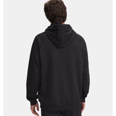 4. Under Armour Rival Fleece Logo Hoodie mit Kapuze – Schwarz/Weiß