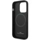 7. Hülle BMW BMHMP14L22RFGK iPhone 14 Pro 6.1" schwarz/schwarz Leder Rautenmuster MagSafe