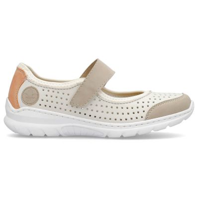 25. Bequeme Rieker W RKR575A Lochmusterschuhe, beige