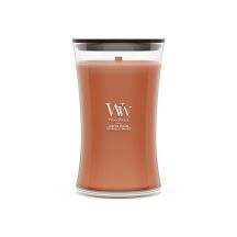 Kürbis Praline Woodwick Große Kerze
