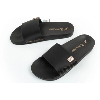 3. Rider Herren-Sportschuhe R10 Slide bequeme schwarze Hausschuhe