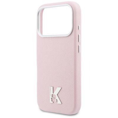 6. Karl Lagerfeld MagSafe Hülle mit Karl-Kopf-Logo für iPhone 17 Pro Max – Pink