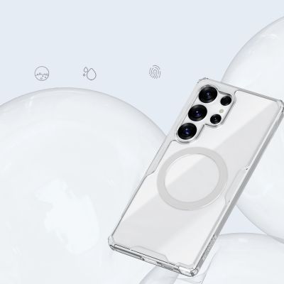 9. Nillkin Nature TPU Pro Magnetische Hülle mit MagSafe für Samsung Galaxy S25 Ultra – Weiß