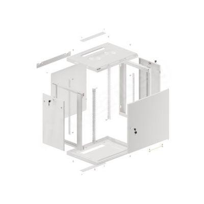 17. Lanberg WF01-6412-00S 12HE-Rack-Wandschrank, Grau