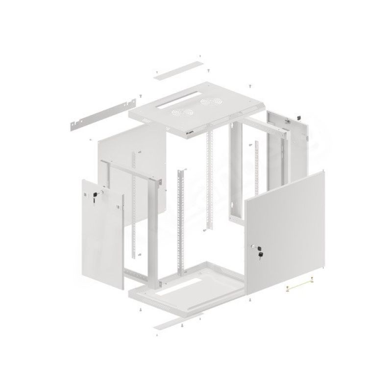 17. Lanberg WF01-6412-00S 12HE-Rack-Wandschrank, Grau