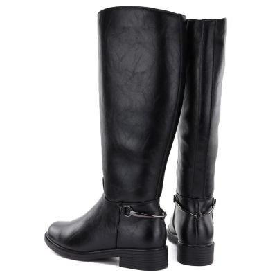 5. Damen-Lederstiefel, schwarz, Potocki JE19500