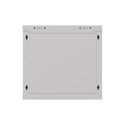 8. Wandmontierter Installationsschrank 19" 9U 540x350 graue Glastür LANBERG (FLAT PACK)