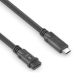 3. USB4 Gen2 USB-C Stecker/Buchse passives Verlängerungskabel 3 m
