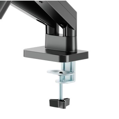 4. GEMBIRD Schreibtischarm/Halterung für zwei Monitore (verstellbar) 17"-32", Tragkraft bis zu 10 kg, Schwarz