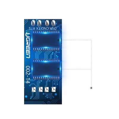 3. Ugreen Konsolenkabel USB - Ethernet RJ45 1,5m schwarz (CM204)