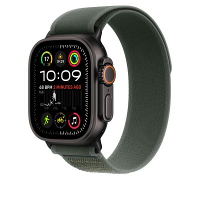 2. Apple Watch Ultra 49 mm Trail Armband Grün/Titan Schwarz S/M
