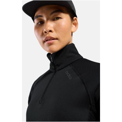 4. Damen-Sweatshirt mit Stehkragen Odlo X-ALP Midlayer 1/2-Zip, schwarz