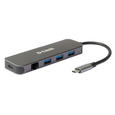 6. D-Link DUB-2334 Kabelgebundene USB-Typ-C-Dockingstation Grau