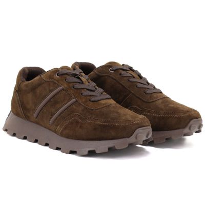 4. Braune Plateau-Sneaker aus Leder von S.Barski