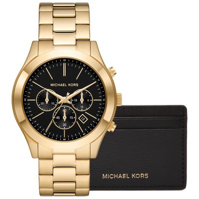 Herrenuhr + Kartenetui MICHAEL KORS MK1076SET + Box