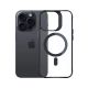6. 3mk Satin Armor MagCase Hülle mit MagSafe für iPhone 15 Pro Max – transparent mit schwarzem Rahmen