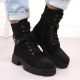 14. Isolierte Plateau-Arbeitsstiefel S.Barski W OLI266 schwarz