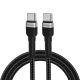 Wozinsky WNBCC2 USB-C / USB-C PD 65W Kabel 2 m - Schwarz